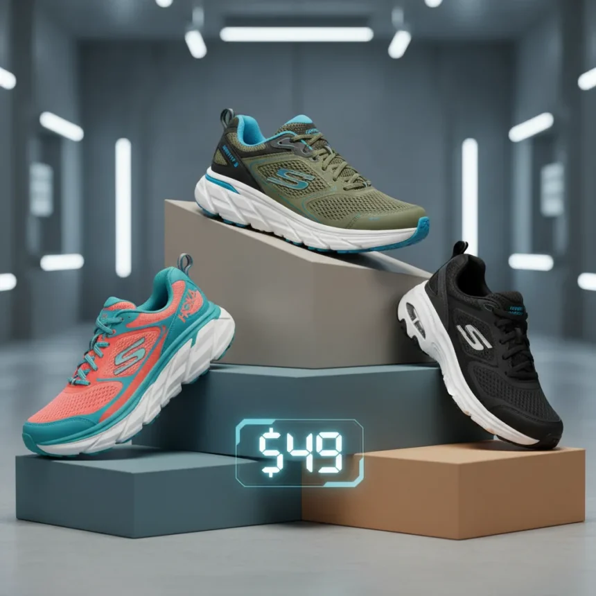 Nortiv 8 walking shoes beat Hoka and Skechers at $49 — AI-generated illustration