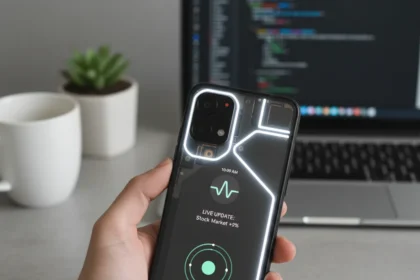Nothing Phone 4a Update Adds Real-Time Alerts and Breathing Exercises — AI-generated illustration