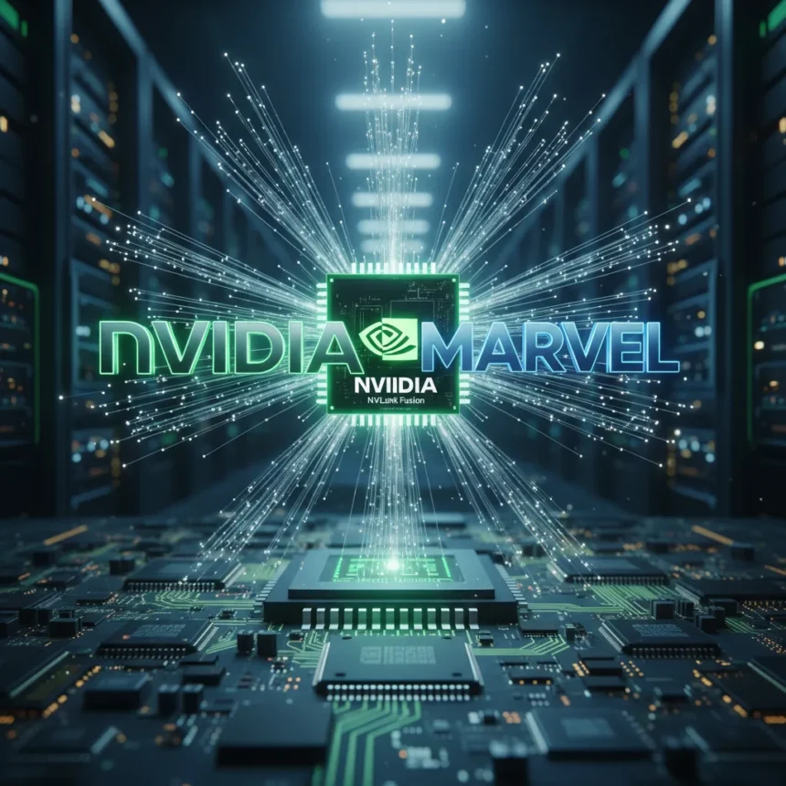 Nvidia's $2B Marvell bet signals AI infrastructure shift — AI-generated illustration