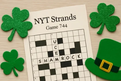 NYT Strands Game 744 Celebrates Saint Patrick's Day — AI-generated illustration