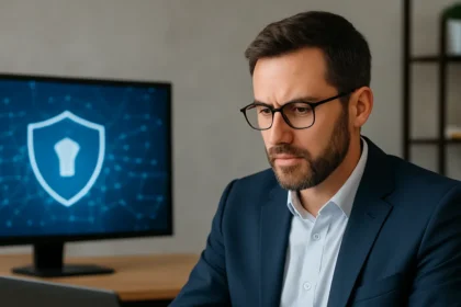 Okta for AI Agents Targets Enterprise's Governance Crisis — AI-generated illustration