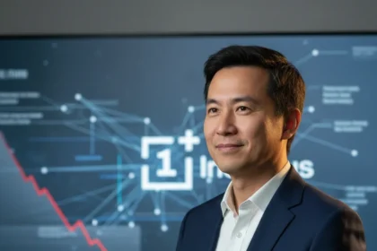 OnePlus India CEO who dismissed shutdown rumors has resigned — AI-generated illustration