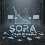 OpenAI's Sora shutdown signals AI hype is finally cooling — AI-generated illustration