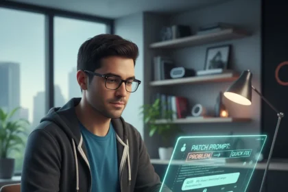 The Patch Prompt: Tony Polanco's Quick-Fix ChatGPT Technique — AI-generated illustration