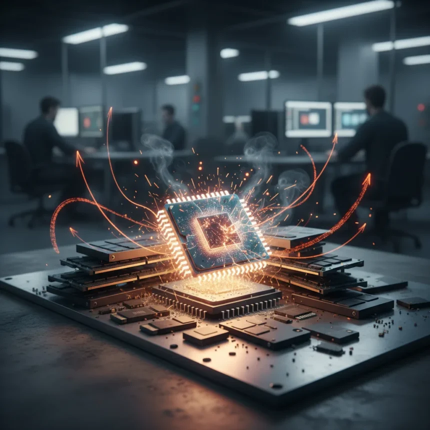 PC component shortage deepens as CPU crisis looms — AI-generated illustration