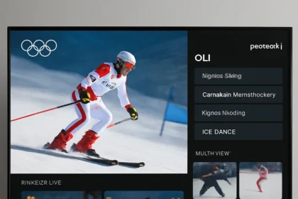 Peacock’s AI Olympics Features Make Streaming Sports Feel New — AI-generated illustration
