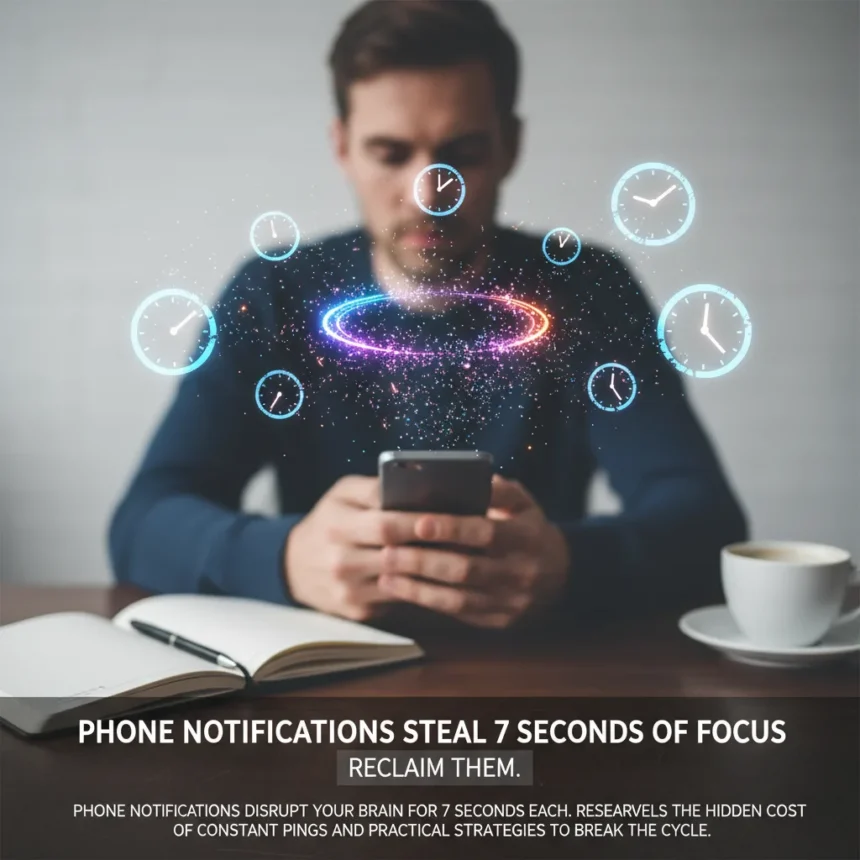Phone notifications steal 7 seconds of focus — reclaim them