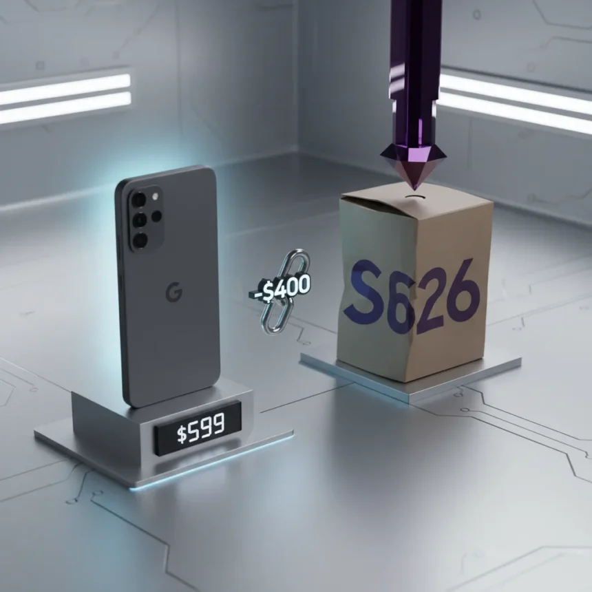 Pixel 10 price drop crushes Galaxy S26 hype — AI-generated illustration