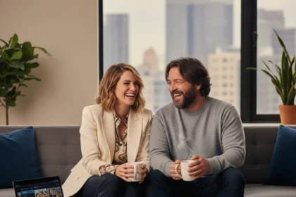 Rose Byrne and Seth Rogen Prove Platonic Is Apple TV+'s Best Comedy — AI-generated illustration