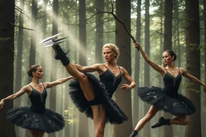 Pretty Lethal brings ballet-powered chaos to Prime Video — AI-generated illustration