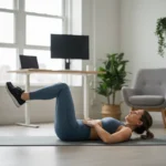 Psoas march exercise targets deep hip flexors and core strength — AI-generated illustration