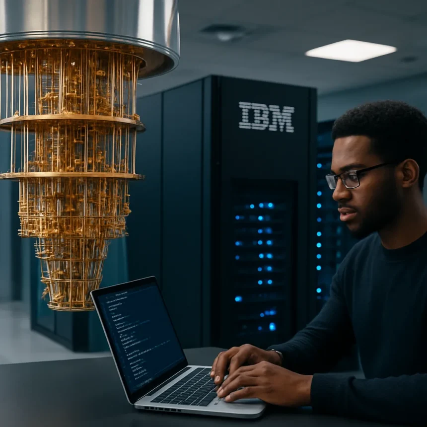 Quantum-centric supercomputing arrives, but real-world impact remains distant — AI-generated illustration