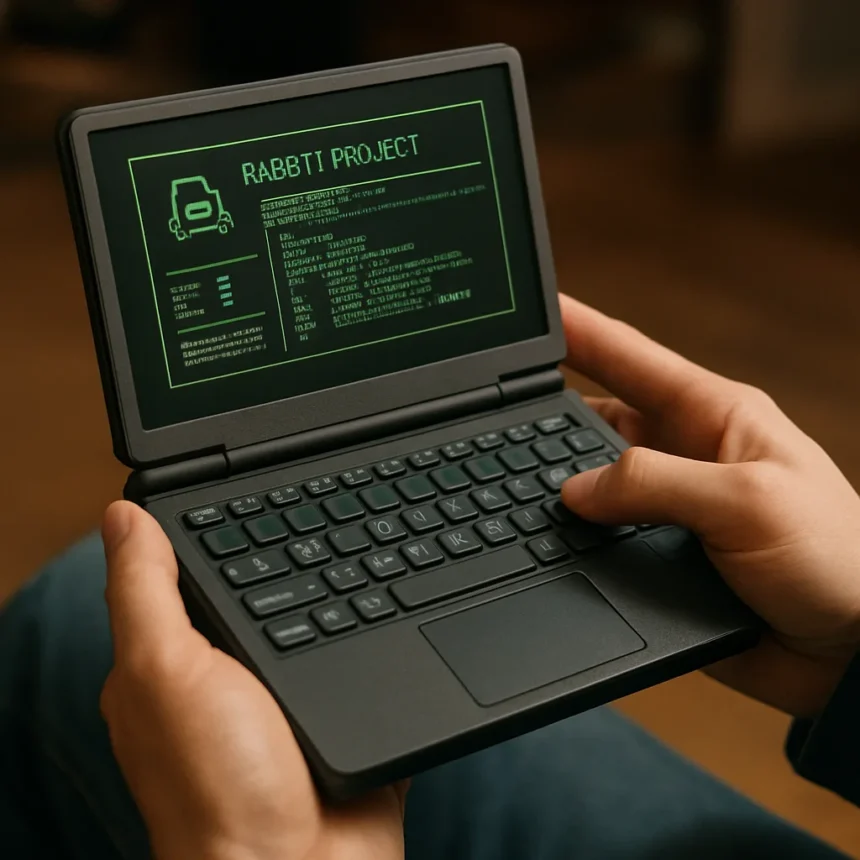 Rabbit Project Cyberdeck Targets Vibe Coders With Retro AI Netbook — AI-generated illustration