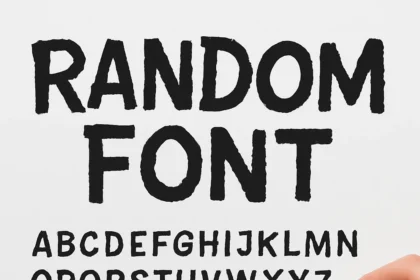 Random Font Is the World's Most Chaotic Typeface and It's Free — AI-generated illustration