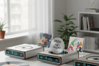 Retro Desktop CD Players Are Outselling Vinyl Right Now — AI-generated illustration