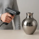 Revopoint INSPIRE 2 Tackles Reflective Surfaces Without Scanning Spray — AI-generated illustration