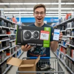 RTX 5060 Ti clearance deal at Walmart saves PC builder $340 — AI-generated illustration