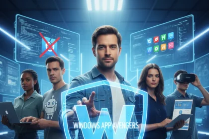 Rudy Huyn Assembles Windows App Avengers to Fix Windows 11 — AI-generated illustration