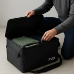 RUX Duffel Box Ditches Zippers to Fix the Duffel Bag Problem — AI-generated illustration