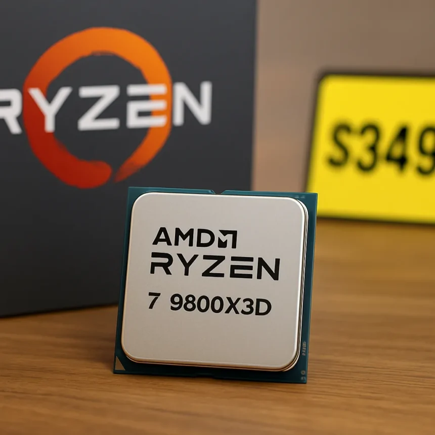Ryzen 7 9800X3D Hits All-Time Low and Still Beats Pricier Rivals — AI-generated illustration