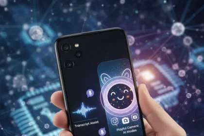 Samsung Galaxy A57 brings flagship AI to mid-range phones — AI-generated illustration