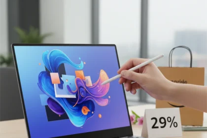 Samsung Galaxy Book5 Pro 360 AMOLED Laptop Discounted 29% — AI-generated illustration