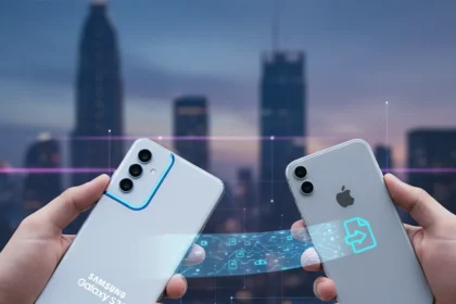 Samsung Galaxy S26 AirDrop support finally bridges Android-iOS divide — AI-generated illustration