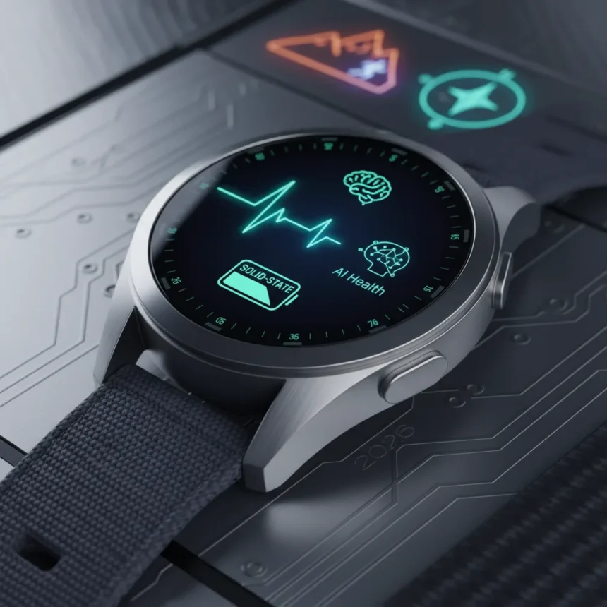Samsung Galaxy Watch9 set to rival Garmin with solid-state battery — AI-generated illustration