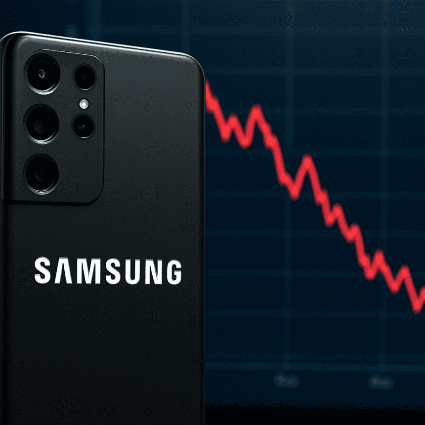 Samsung Mobile Faces Loss Risk as Memory Costs Spiral — AI-generated illustration