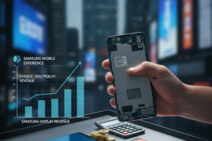 Samsung phones ditch Samsung OLED for cheaper alternatives — AI-generated illustration