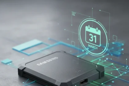 Samsung T9 Portable SSD price cut targets World Backup Day — AI-generated illustration