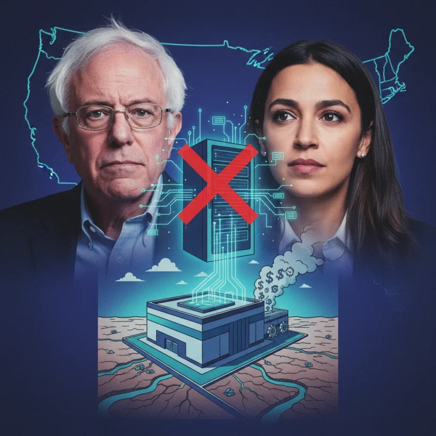 Sanders and AOC's AI data center moratorium bill takes aim at Big Tech