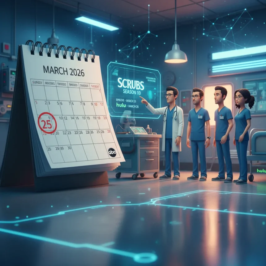 Scrubs Season 10 Episode 6 Release Date: March 25 on ABC — AI-generated illustration