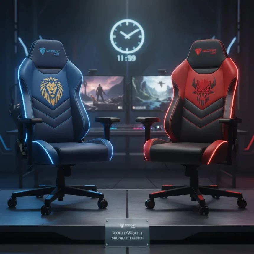 Secretlab World of Warcraft chairs get rare discount for Midnight launch — AI-generated illustration