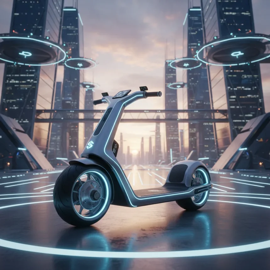 Self-balancing electric scooter promises sci-fi thrills