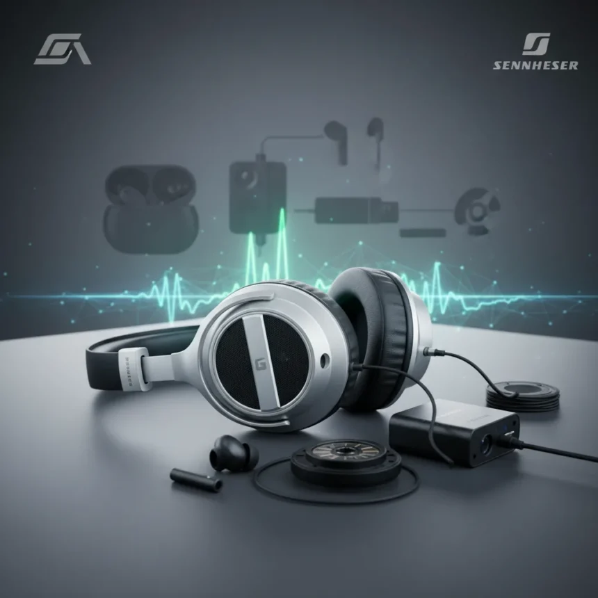Sennheiser headphone division sale reshapes audio market uncertainty — AI-generated illustration