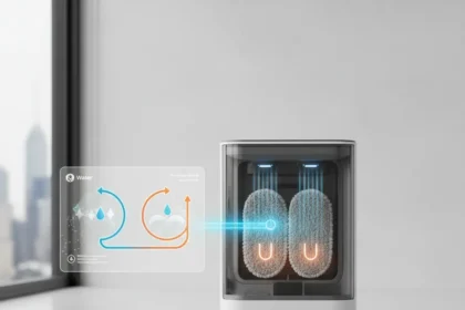 Shark NeverTouch technology eliminates dirty mop handling forever — AI-generated illustration