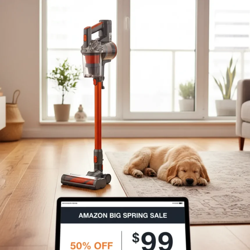 Amazon's Big Spring Sale Slashes Shark Rocket Vacuum to 50% Off — AI-generated illustration