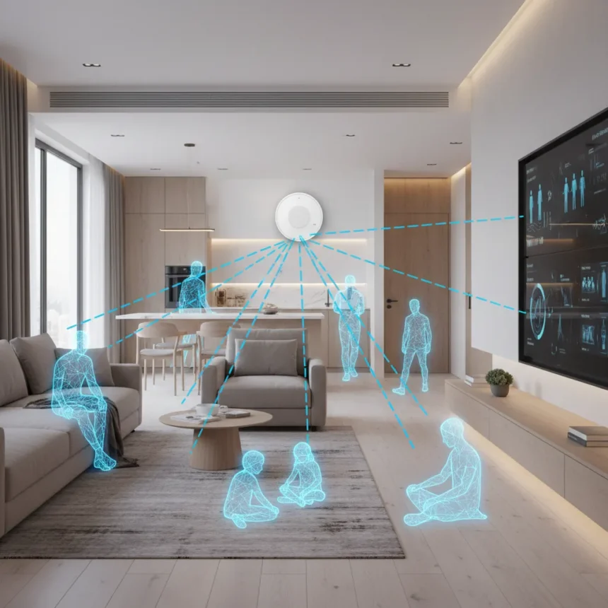 Shelly Presence Gen4 Tracks 6 People at Once in Smart Homes