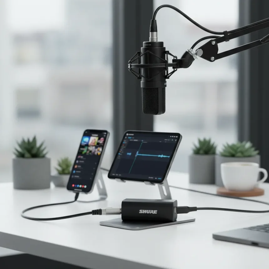 Shure MVX2U Gen 2 Unlocks Pro XLR Mics for Mobile Creators