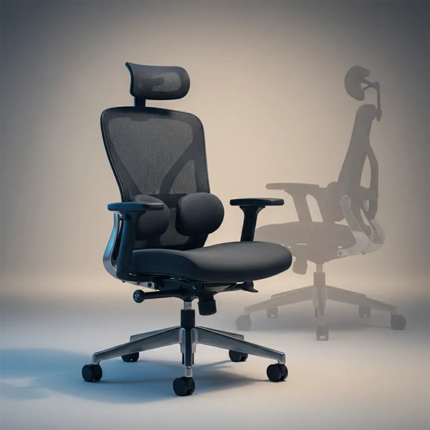 Sihoo B100 ergonomic office chair cuts through hype with practical design — AI-generated illustration