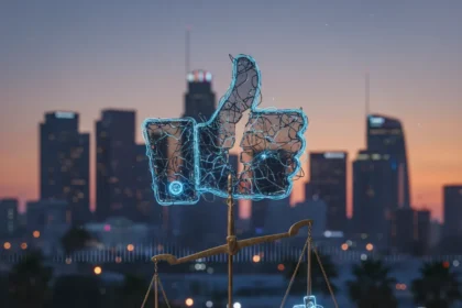 Social media addiction liability just became real law — AI-generated illustration