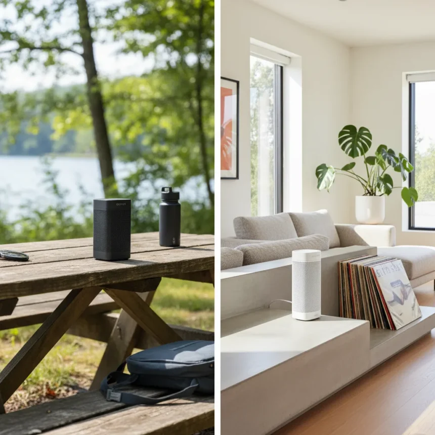 Sonos Play vs Era 100: Portable or Home Speaker? — AI-generated illustration