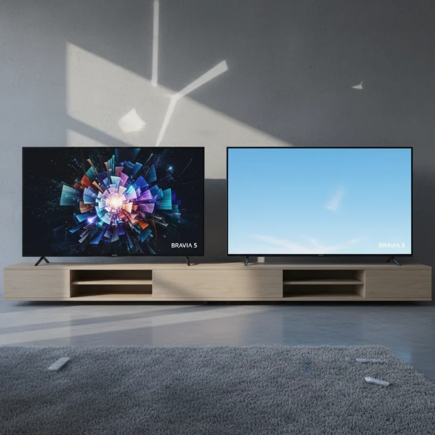 Sony Bravia 5 vs Bravia 3: Which TV Justifies the Jump? — AI-generated illustration