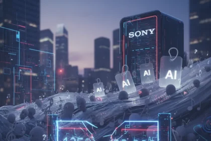 Sony's 135,000 deepfake removals expose AI music's labeling crisis — AI-generated illustration