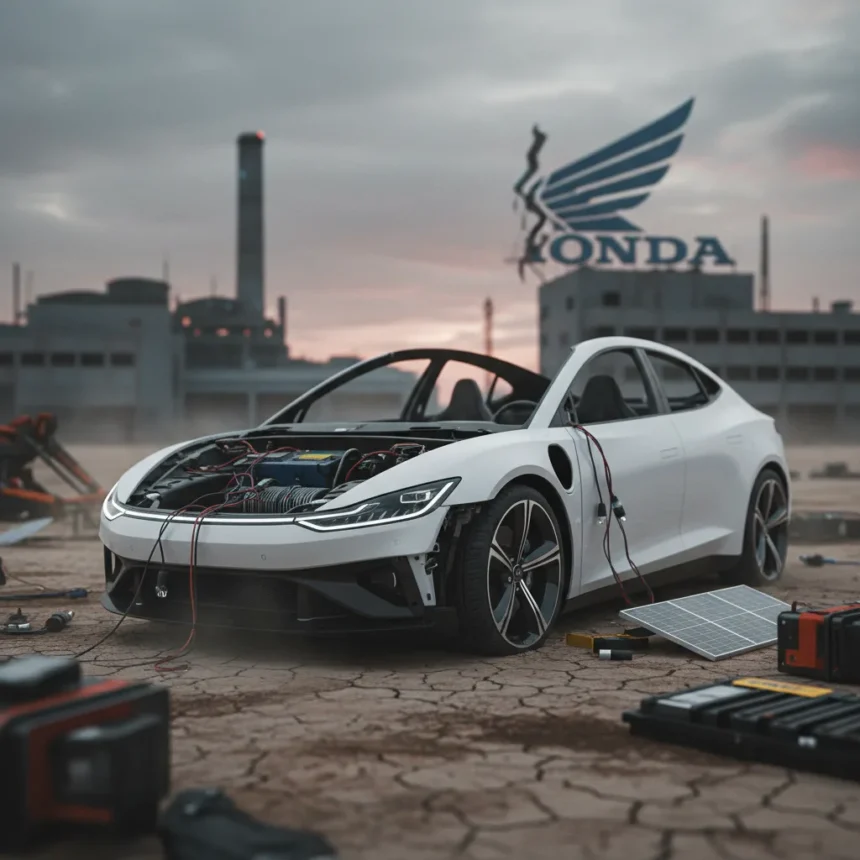 Sony Honda Afeela EV cancellation signals deeper EV crisis — AI-generated illustration