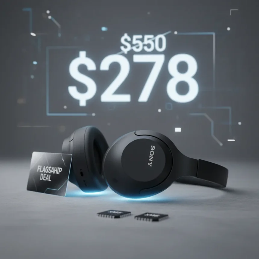 Sony WH-1000XM5 deal cuts flagship price in half — AI-generated illustration