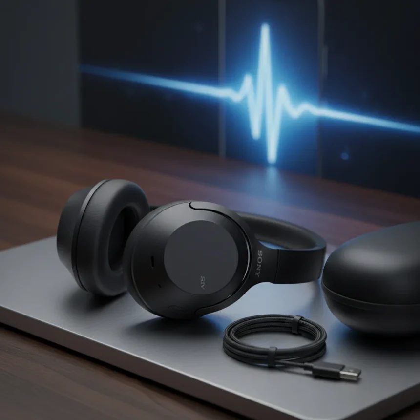Sony WH-1000XM6 hit record low price with unmatched noise cancellation — AI-generated illustration