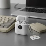 Spigen's AirPods Pro 3 case mimics classic Macintosh mouse design — AI-generated illustration