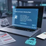 How to spot LinkedIn job scams using ChatGPT — AI-generated illustration